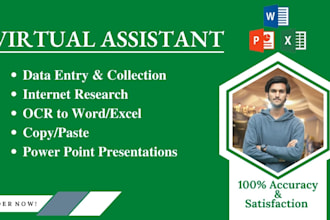 do fastest data entry in one day and internet research