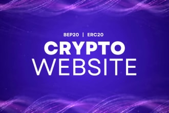 make a bep20 or erc20 token website, crypto website