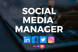 be your social media marketing manager and content creator