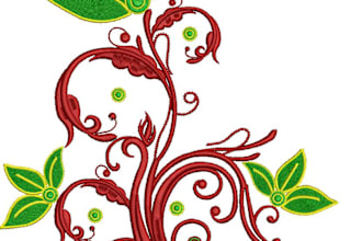 embroidery digitizing logo 3d design dst,pes file in few hour