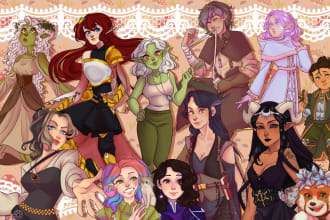 do a drawing of your oc or your dnd character