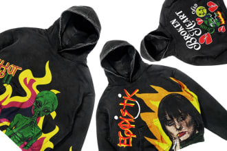 make design y2k style your streetwear or merch t shirt and hoodies