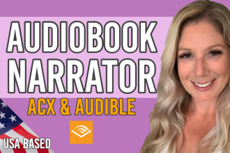 be your professional female audiobook narrator for acx and audible