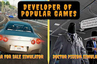 develop a professional unity game for PC and mobile
