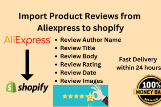 do import products review from aliexpress to shopify