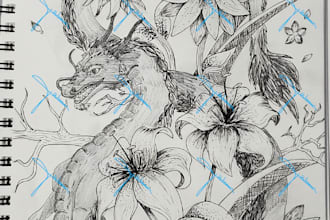 illustrate line art tattoos