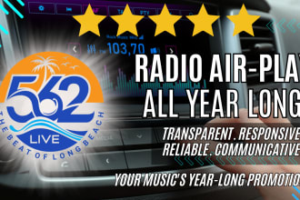 play your music all year round on 562 live radio