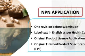 get an npn from health canada for your supplement