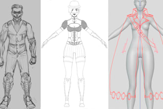 draw a simple digital sketch for you