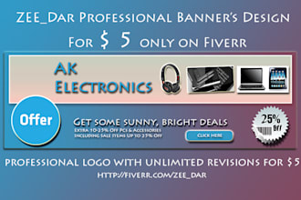 professional banners with unlimited revisions