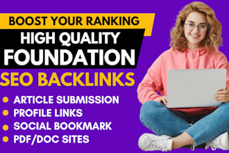 mixed manually high da 50 diversified foundation SEO dofollow nofollow backlinks