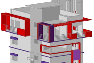provided autocad drawing and estimate