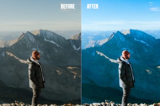 do expert lightroom colour grading and photo editing