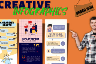 design attractive creative infographics