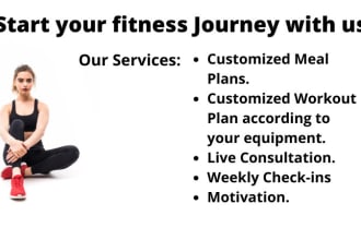 make your meal plan and training plan to achieve your body goals