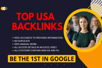 do USA local citations directory submission backlink for seo