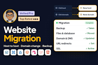 clone and migrate website, wix to wordpress migration, new host, change domain