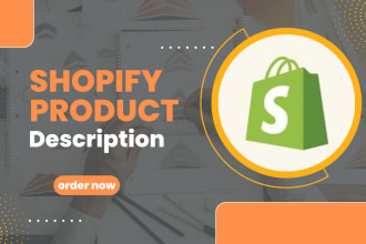 write shopify description, seo shopify product listing