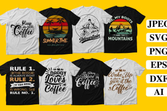 create unique custom typography cat and dog t shirt design