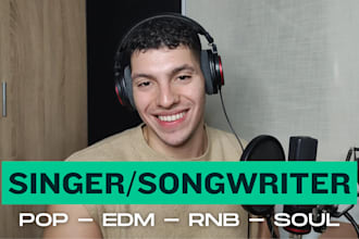 be your billboard charting male pop singer and edm vocalist