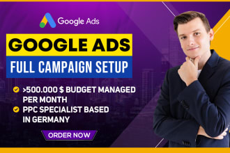 do a full google ads campaign setup for ecommerce or leadgen