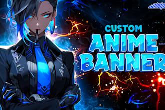 design custom anime banner for any platform