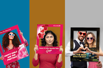 design customized photo booth props, photo booth frames