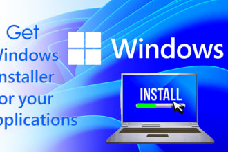 create a windows installer for your application, msi
