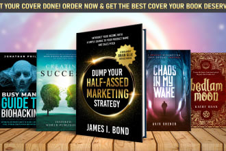 design an eye catching professional book or ebook cover