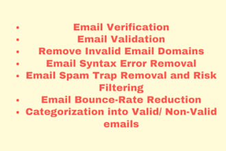 do bulk email validation, verification, and list cleaning