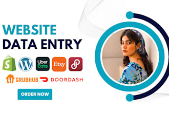 do wordpress data entry, upload content and product listings