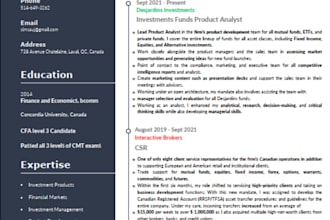 design professional CV, resume, and cover letter template