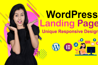 create responsive wordpress landing page design