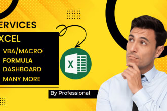 do excel works data analysis, power query, power pivot, dax, formula, macro