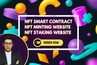 create nft minting website, dapp, smart contract, frontend