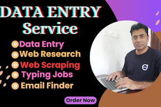do perfect web research, typing jobs, and web scraping jobs