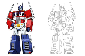 convert any image to line art vector illustration from your idea