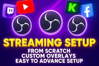 setup obs studio for twitch youtube kick live streams