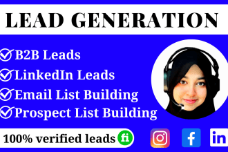 do b2b lead generation, linkedin leads, email list building