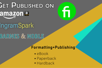 publish your book on amazon KDP and barnes and noble