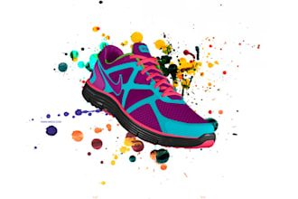 design 5 pairs of Nike shoes