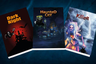 create a unique horror, fantasy, thriller book cover design