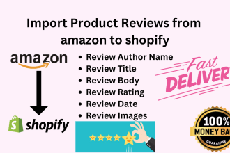 do import products review from amazon to shopify