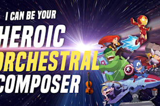 compose heroic orchestral music