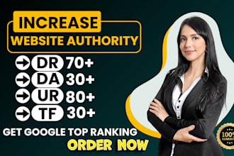 increase domain rating ahrefs DR domain authority, da ur tf manual off page seo