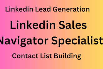 do target email finding, linkedin sales navigator specialist