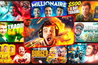 design amazing youtube thumbnail design