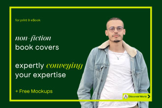 design a professional non fiction book cover art