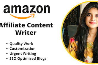 write amazon affiliate articles and blog posts for you