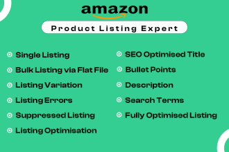 do amazon product listing, listing variation, fully optimized listing